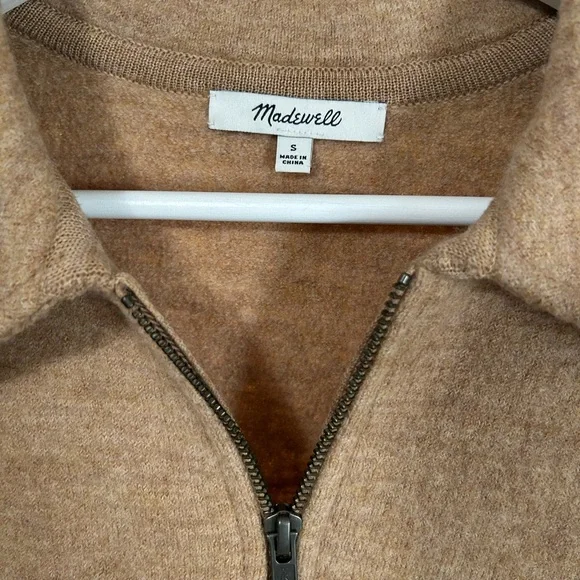 Madewell Wool Quarter-Zip Pullover Sweater - Picture 4 of 9